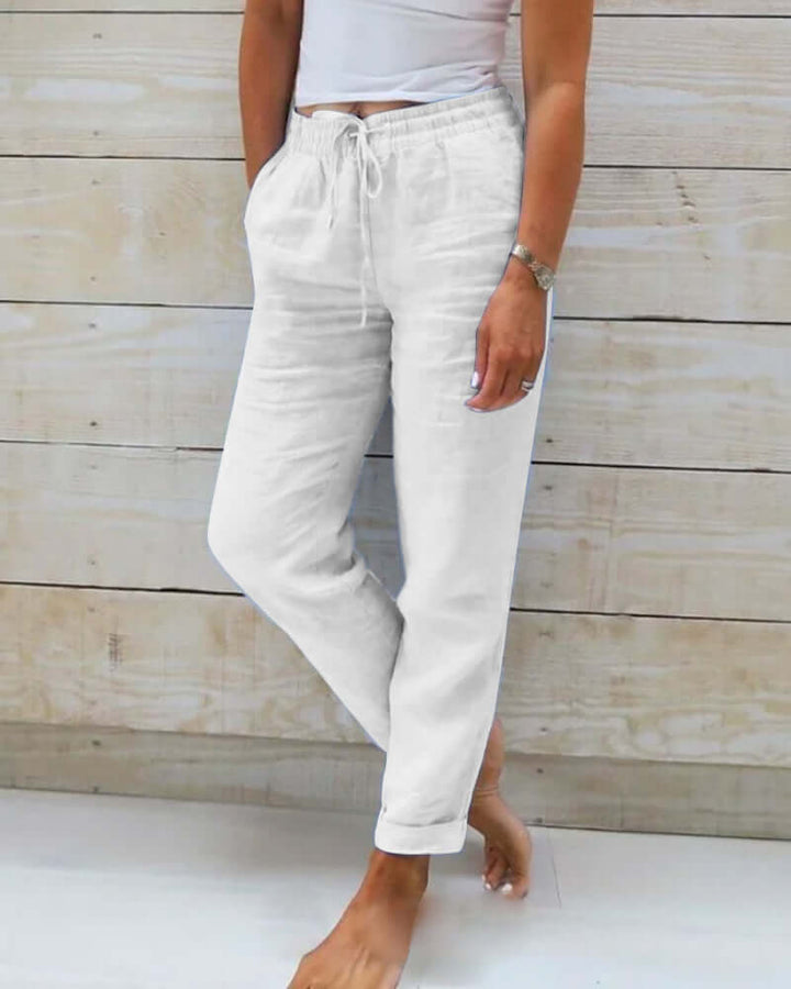 Unisex Elastic Cotton Pants: Comfortable & Stylish Everyday Trousers