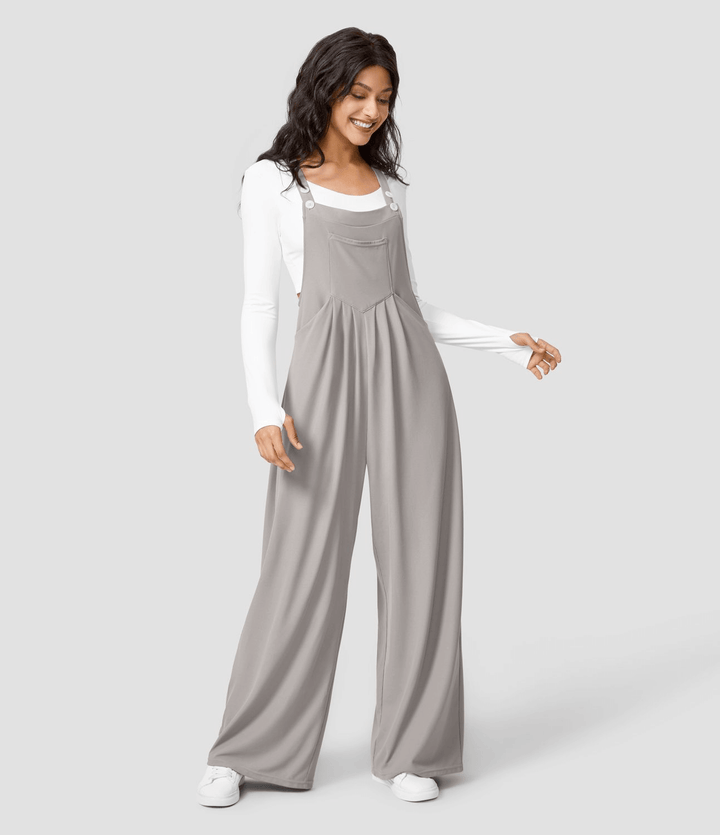 Women's Casual Multi-Pocket Jumpsuit: Stylish & Comfortable