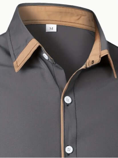 Men's Breathable Long-Sleeve Casual Shirt