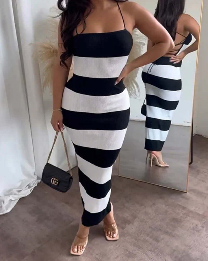 Elegant Printed Summer Dress