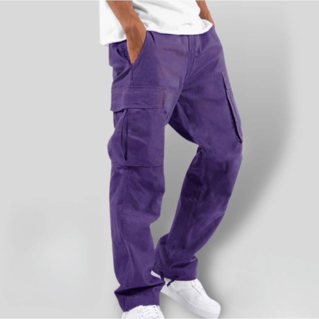 Men's Elastic Waist Cargo Pants: Versatile & Comfortable