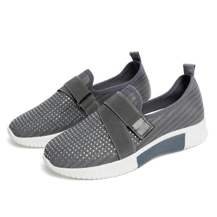 Women's Velcro Slip-On Sneakers: Comfortable Walking Shoes