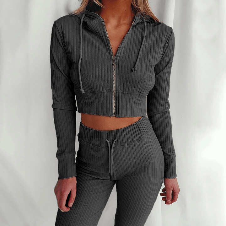 Women's Stylish Hoodie Tracksuit Set