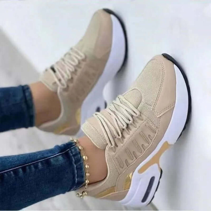 Women's Breathable Lace-Up Casual Sneakers