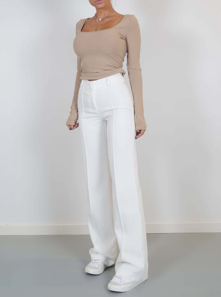 Women's Wide Leg Summer Trousers - Relaxed Fit