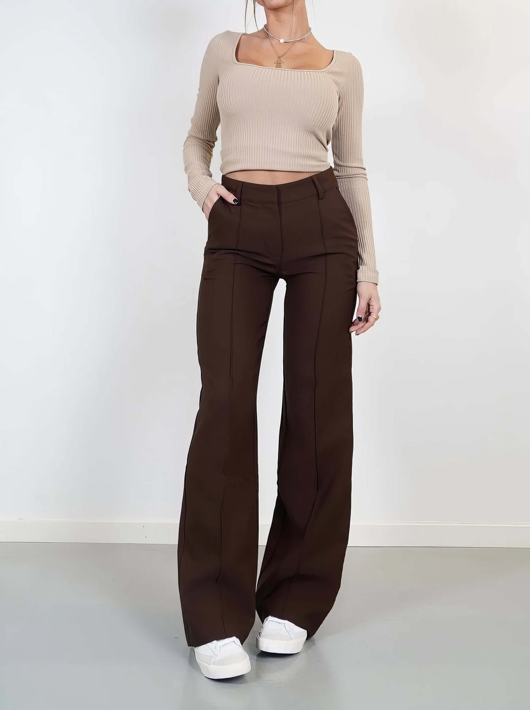 Women's Wide Leg Summer Trousers - Relaxed Fit
