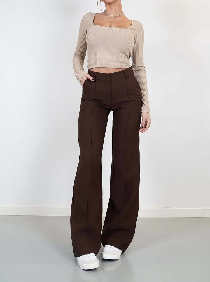 Women's Wide Leg Summer Trousers - Relaxed Fit