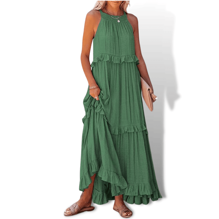 Women's Sleeveless Midi Summer Dress