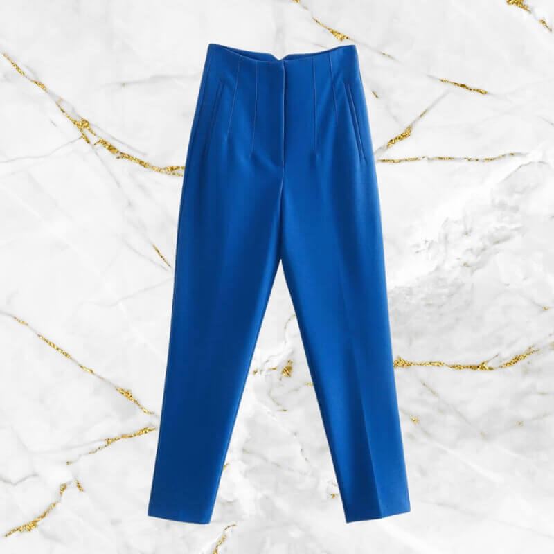 Women's High Waist Pencil Trousers: Vintage Style