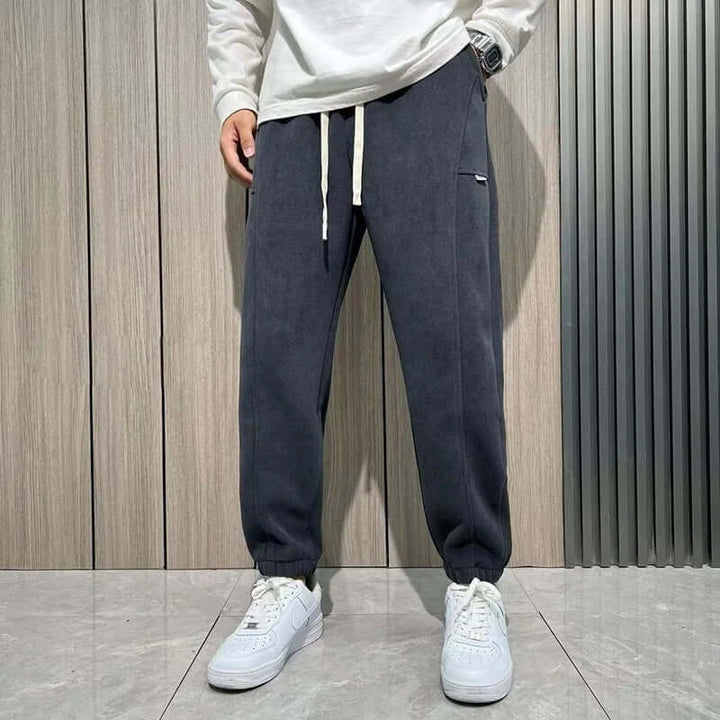 Men's Casual Corduroy Trousers: Regular Fit, Durable & Stylish