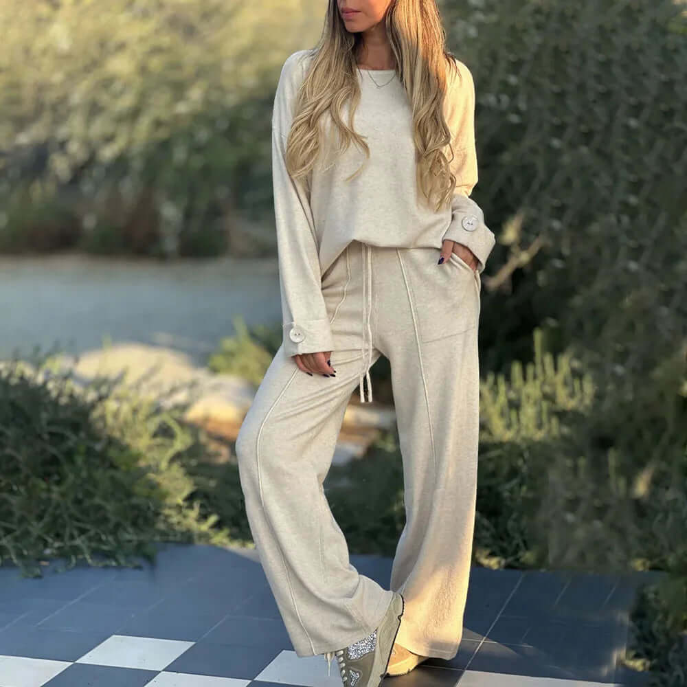 Women's Elegant Breathable Two-Piece Set