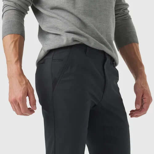 Men's Dirt-Repellent Casual Trousers: Slim Fit Outdoor Pants