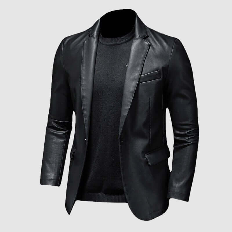 Men's Genuine Leather Jacket: Raw & Refined Style