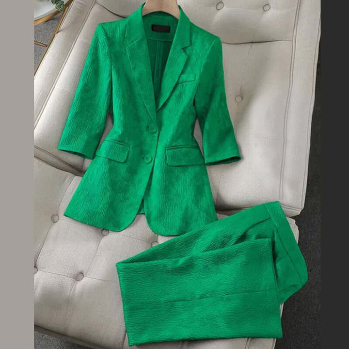 Women's Elegant Matching Set: Tailored Comfort