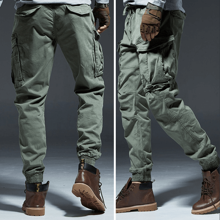 Men's Elastic Waist Cargo Pants: Comfortable & Stylish
