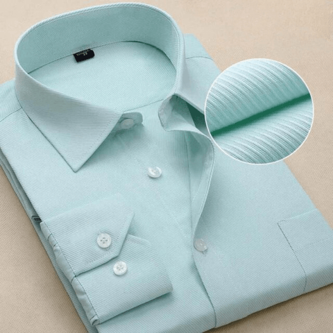 Men's Modern Long-Sleeve Shirt: Slim Fit, Breathable Cotton Blend
