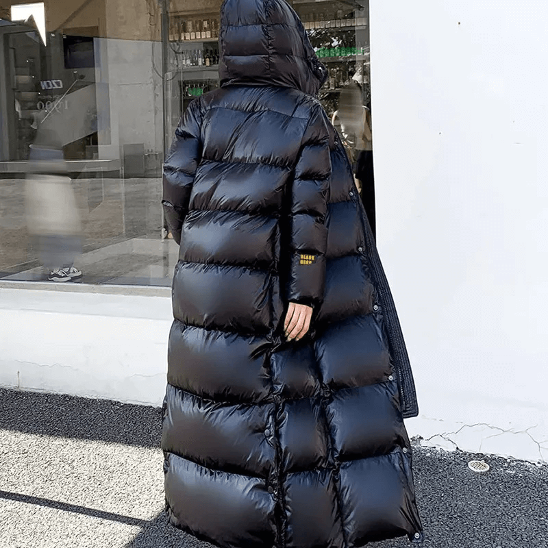 Women's Long Padded Jacket - Winter Warmth & Style