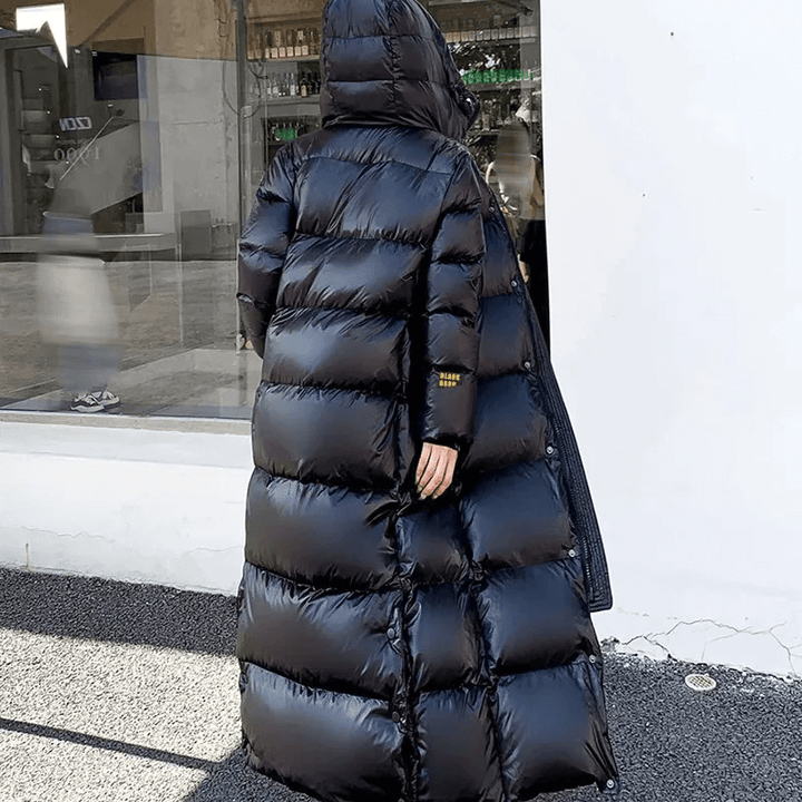 Women's Long Padded Jacket - Winter Warmth & Style