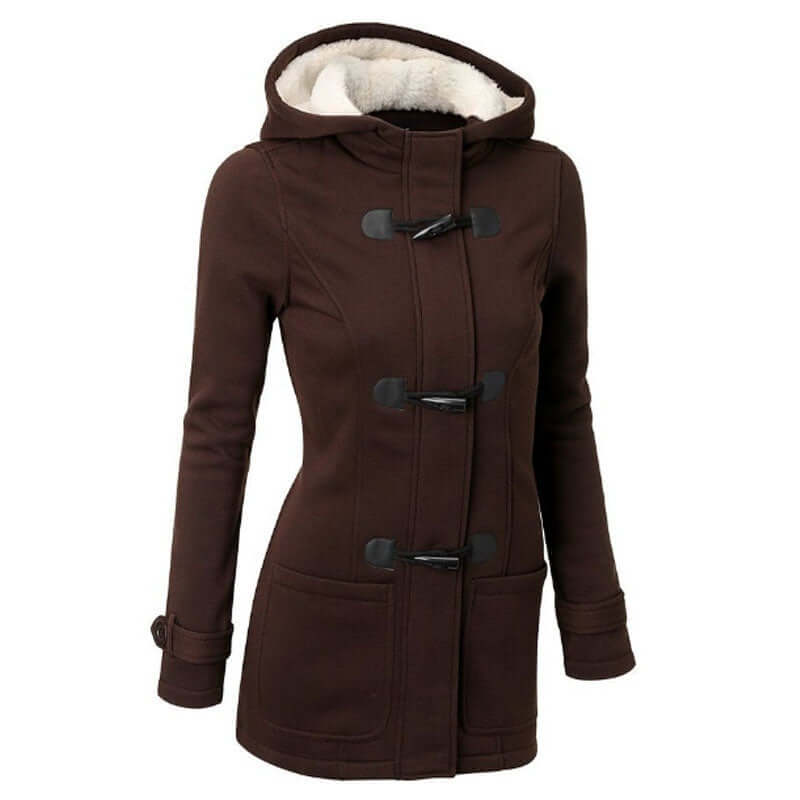 Women's Cozy Hooded Fleece Jacket: Warm, Stylish & Comfortable