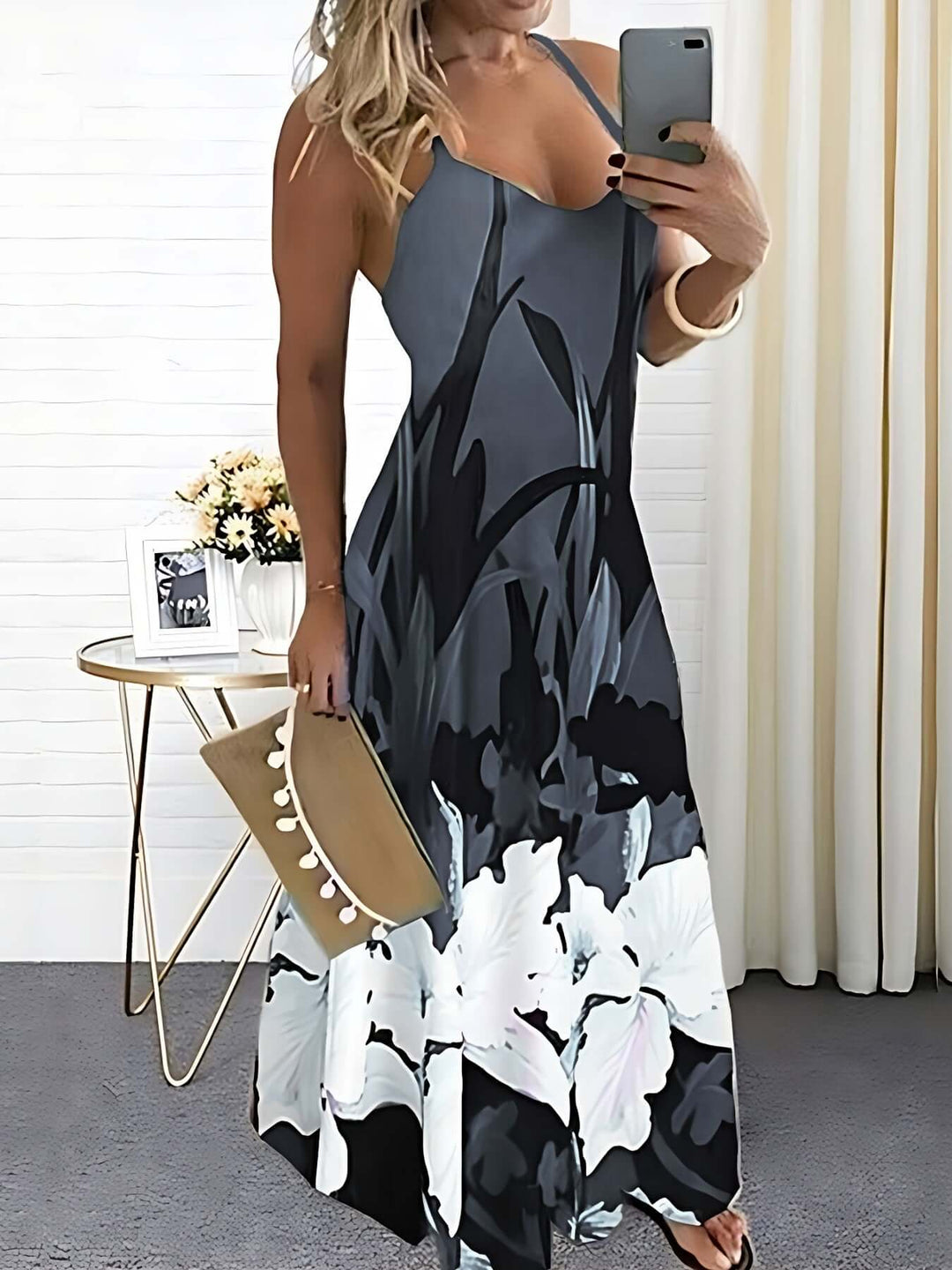 Floral Print Summer Dress: Versatile & Comfortable