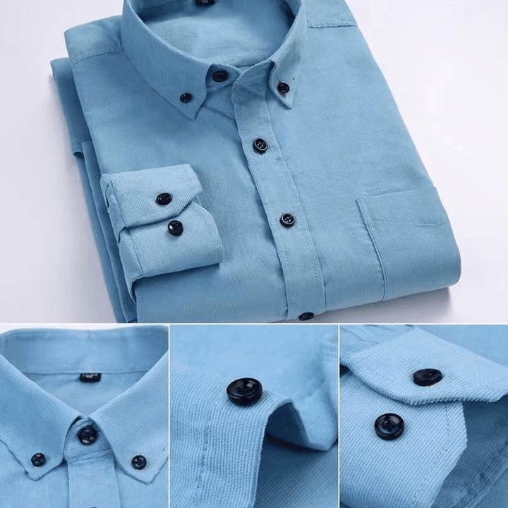Men's Long-Sleeve Corduroy Shirt