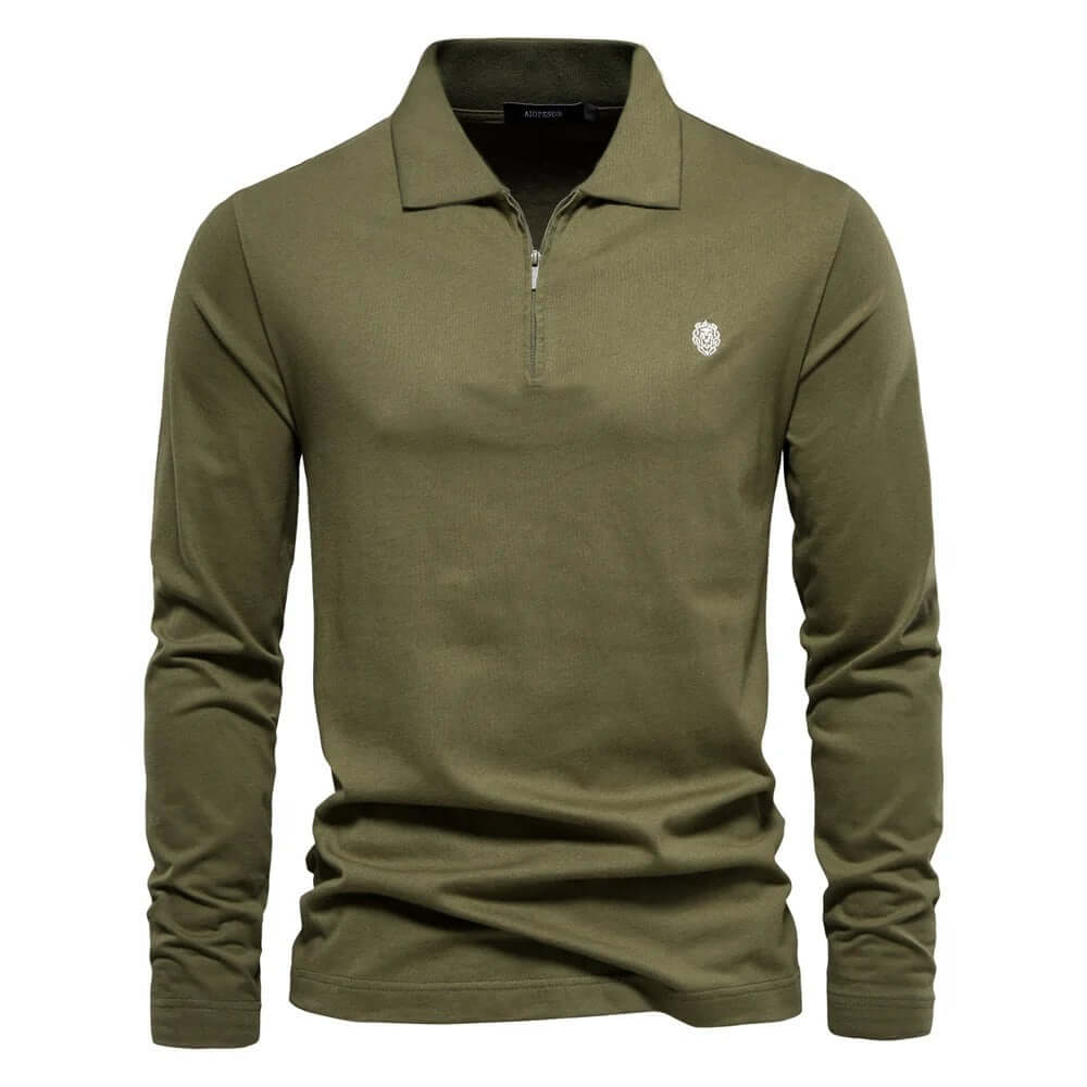 Men's Regular Fit Long Sleeve Polo Shirt