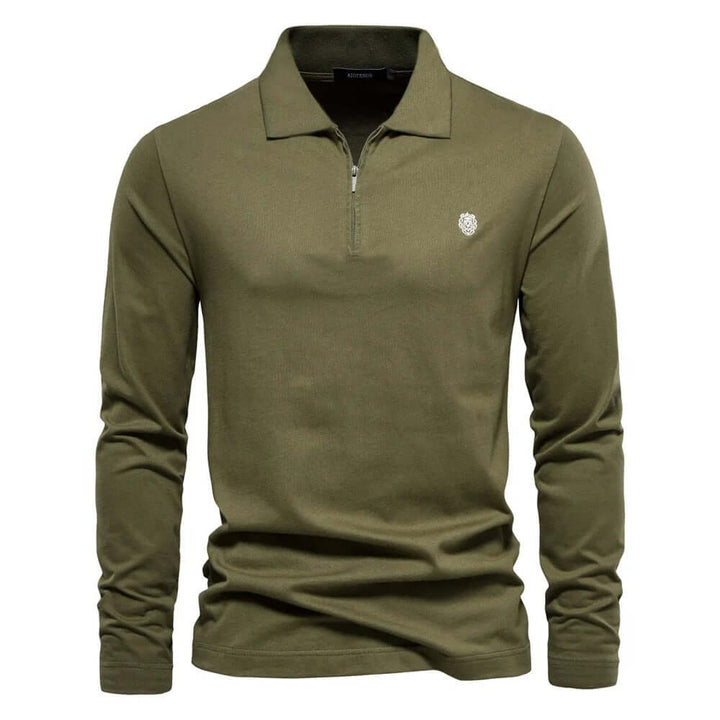 Men's Regular Fit Long Sleeve Polo Shirt