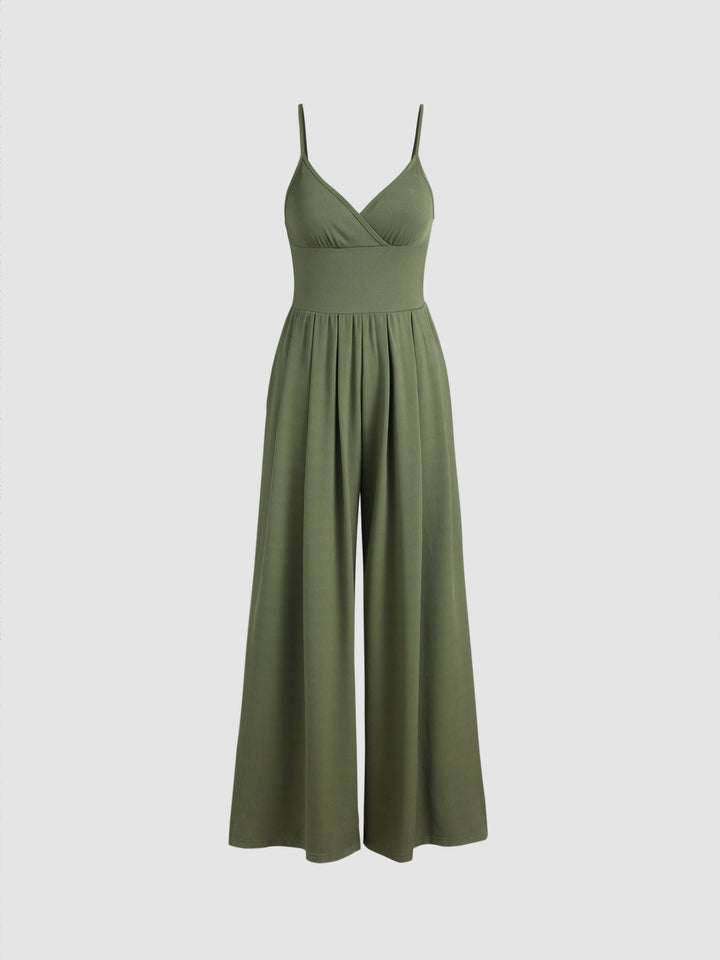 Women's Wide Leg Sleeveless Jumpsuit