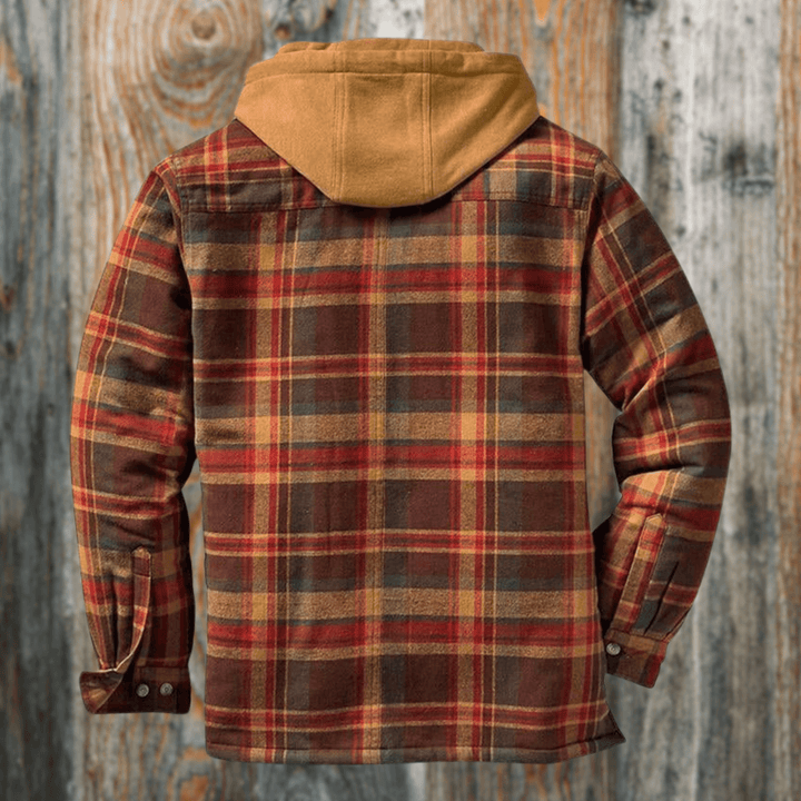 Men's Casual Checkered Jacket: Regular Fit Spring/Autumn Outerwear