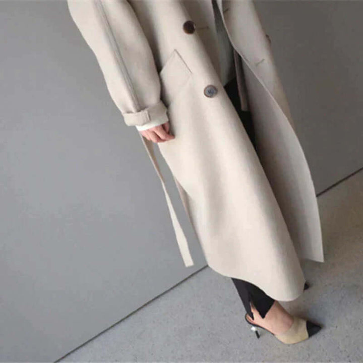Women's Oversized Winter Coat with Belt