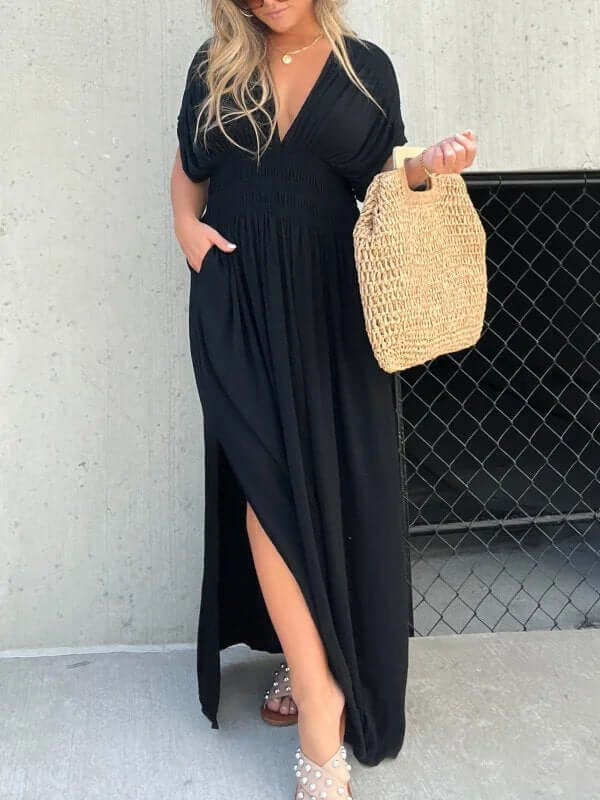 Women's Sleeveless Summer Dress: Casual Round Neck
