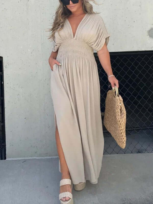 Women's Sleeveless Summer Dress: Casual Round Neck