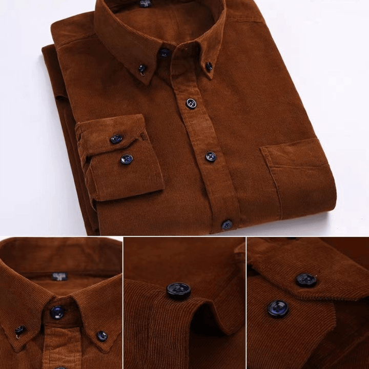 Men's Long-Sleeve Corduroy Shirt