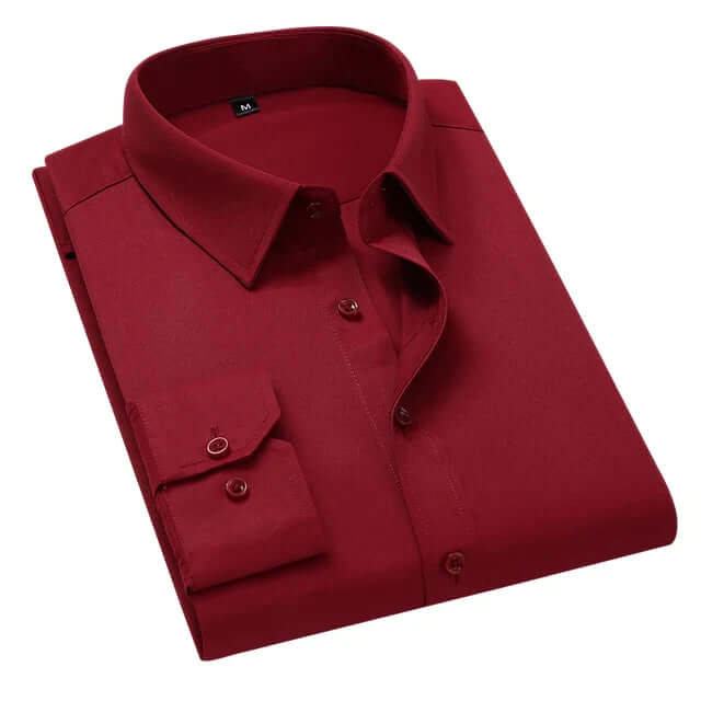 Men's Formal Long-Sleeve Shirt with Pocket