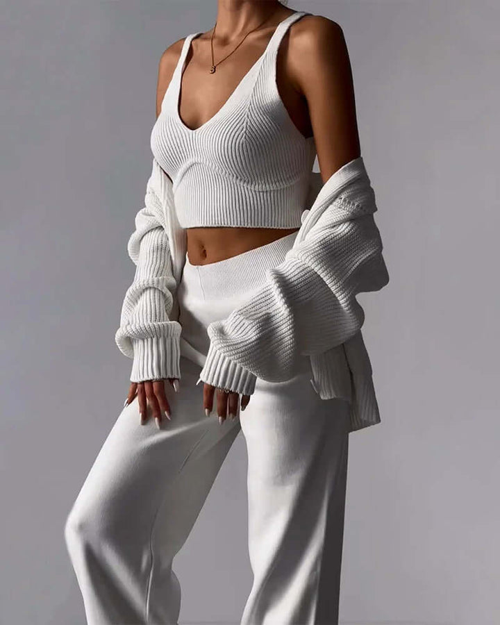 Women's 3-Piece Knitted Casual Set
