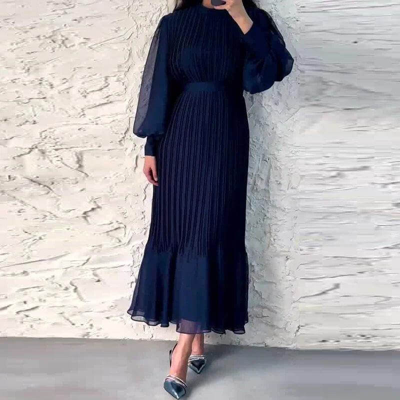 Pleated Midi Dress: Elegant & Timeless Women's Dress