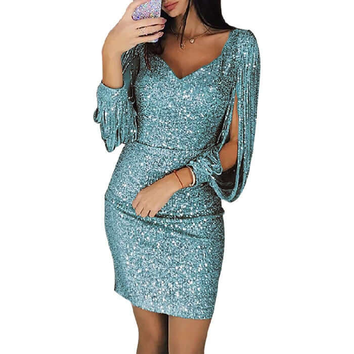 Sequin Midi Dress: Elegant Evening Gown