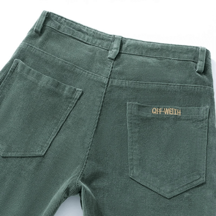 Men's Fleece-Lined Corduroy Pants: Warm Winter Trousers