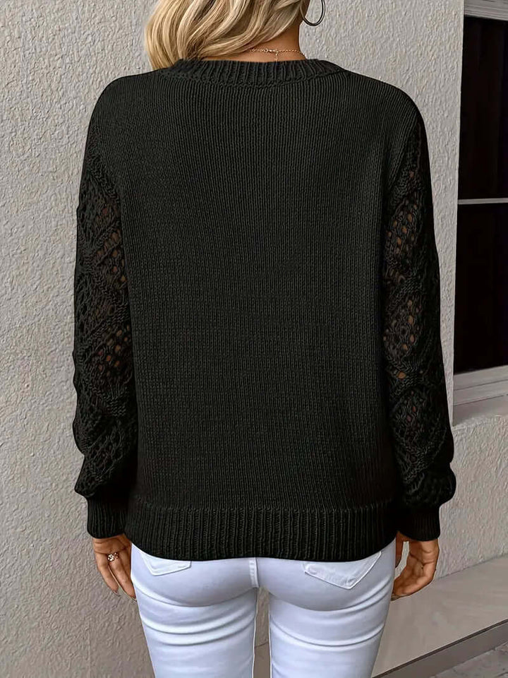 Women's Relaxed Fit V-Neck Knit Sweater