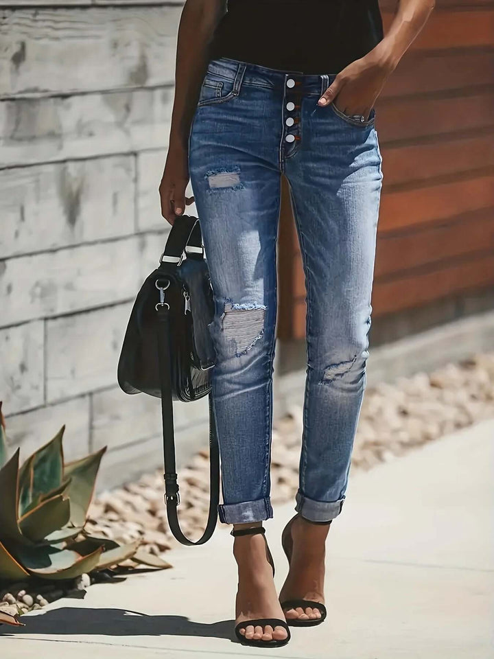 Women's High-Waisted Relaxed Fit Jeans