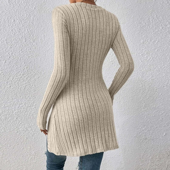 Women's Relaxed Fit Ribbed Button Shirt