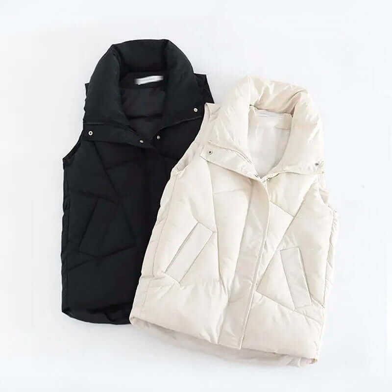 Women's Snowflake-Lined Vest: Warm & Stylish