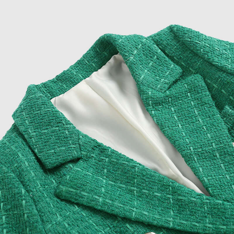 Women's Textured Double-Breasted Blazer
