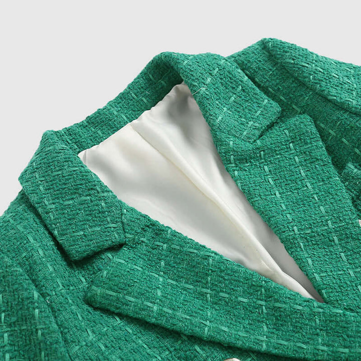 Women's Textured Double-Breasted Blazer