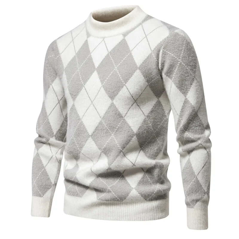 Men's Classic Argyle Knit Sweater