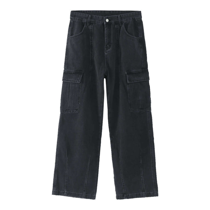 Men's Retro Casual Outdoor Pants: Multiple Pockets, Loose Fit