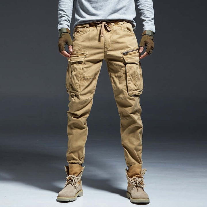 Men's Elastic Waist Cargo Pants: Comfortable & Stylish