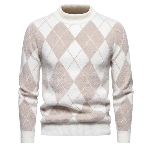 Men's Classic Argyle Knit Sweater