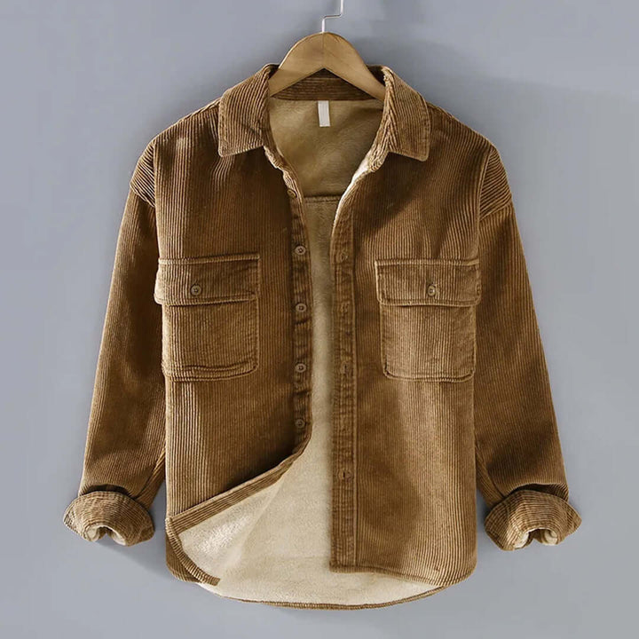 Men's Casual Long-Sleeve Corduroy Shirt