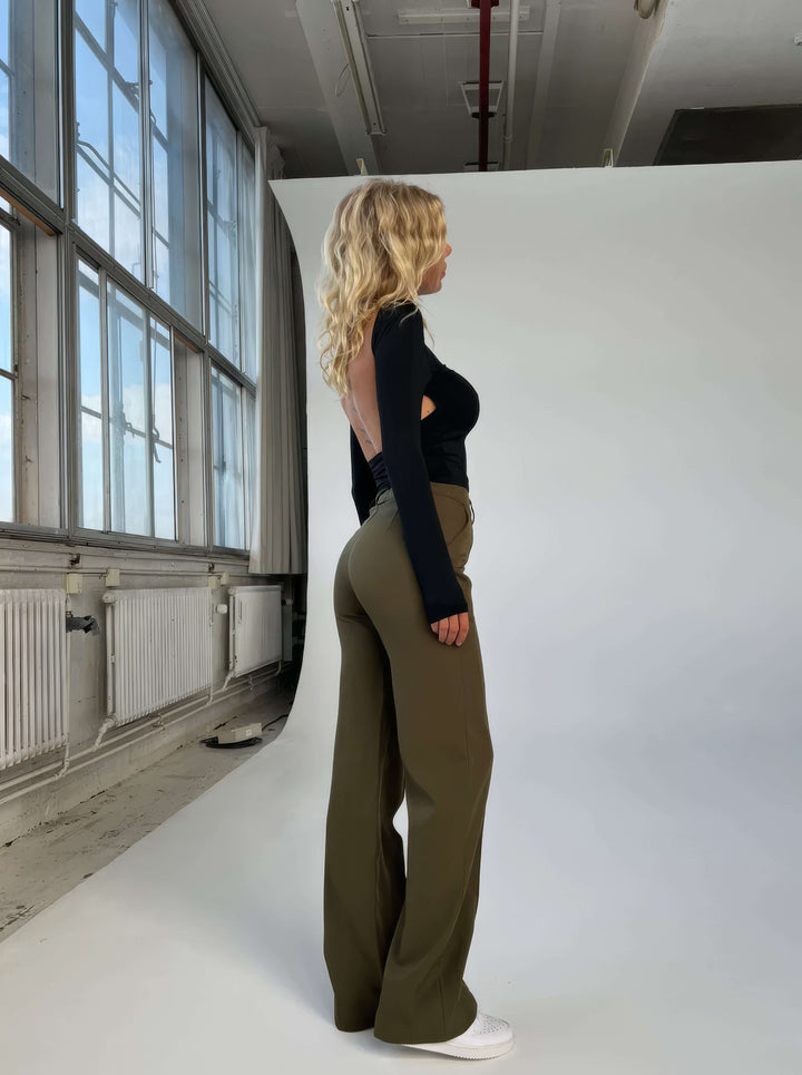 Women's Wide Leg Summer Trousers - Relaxed Fit